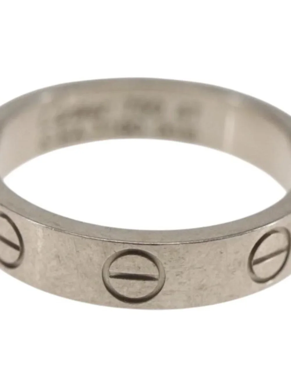 CARTIER Mini Love Ring 18K Gold(750) Silver Auth 162882SM